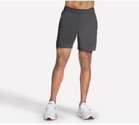 Skechers Premier 7 Inch Shorts in Schwarz/Grau, Größe Groß