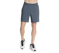 Skechers Premier 7 Inch Shorts in Schwarz/Grau, Größe Medium