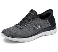 Skechers Premium Damen Sneakers | Slip-Ins, Fersenkissen hält Ihren Fuß sicher, luftgekühlte Memory-Schaum-Einlegesohle, maschinenwaschbar