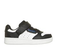 Skechers Sneaker QUICK STREET Jungen Synthetik Schwarz/Weiß mit blauem Besatz Größe 25