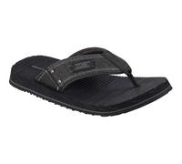 Skechers Quill Textil Herren schwarze Flip-Flops EU 47.5 / UK 12