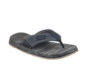 Skechers Quill Textile Herren Flip-Flops - Blau