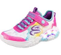 Skechers Rainbow Racer Sneaker, Multi Mesh/Pink Trim, 34 EU