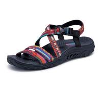 Skechers Reggae Sew Me Boho Woven Strappy Slingback-Damensandalen