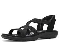 Skechers Reggae Slim - Daily Vibe Hands Free Slip-ins Sportsandalen für Damen, Schwarz , 40 EU Ancho