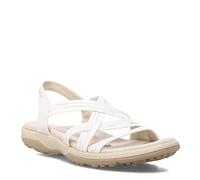 Skechers Damen Reggae Slim-Simply Stretch Sportsandale, Weiss/opulenter Garten, 42 EU