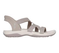 Skechers Damen Sandalen Reggae Slim - Stretch Flex Slip-Ins 163460 Taupe/Grau Gr. 37