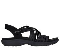 Skechers Damen Reggae Slim-Sunnyside 2.0 Sandale, Schwarz/Schwarz, 41 EU