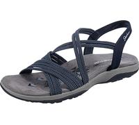 Skechers Sandale REGGAE SLIM TURN IT UP mit elastischen Riemchen, navy