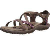Skechers Damen Reggae SLIM-VACAY-40955 Slingback Sandalen, Braun (Chocolate Duraleather/Webbing), 40 EU