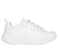 Skechers Relaxed Fit: D'Lux Walker 2.0 - Golden Step Sneaker in Weiss/Silber, Größe 38.5