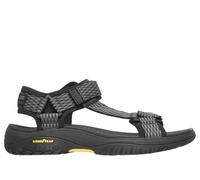 Skechers Relaxed Fit: Lomell - Rip Tide Shoes in Schwarz/Grau, Größe 42.5, Vegan