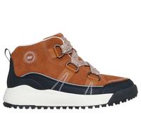 Skechers Schnürboots Yana Damen Veloursleder kontrastfarbene Details Braun/Schwarz Größe 38