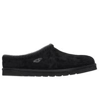 Hausschuh SKECHERS "RENTEN-ULRICH", Herren, Gr. 45, Warmfutter, schwarz, Velourslederimitat, Schuhe Hausschuh, Hüttenschuh, Wohlfühlschuh, Slipper zum Schlupfen (22110768-45) schwarz