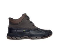 Skechers Herren Jdm Respected SwamperRain Boot, Duraleather Schokoladenleder, schwarzer Rand, 42 EU
