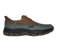 Skechers Herren Respected Tanzier Sneaker, Olive Leather Duraleather Brown Trim, 44 EU