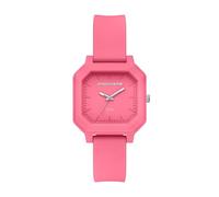 Skechers Rosencrans Square Dreizeiger Rosa Silikon Uhr (Modell: SR6378)