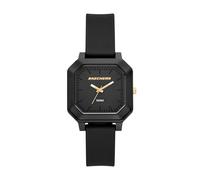 Skechers Rosencrans Square Dreizeiger Schwarz Silikon Uhr (Modell: SR6375)