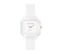 Skechers Rosencrans Square Dreizeiger Weiß Silikon Uhr (Modell: SR6376)