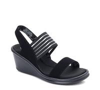 Skechers Rumbers - Sci Fi, Damen Slingback Sandalen, Schwarz (Black), 39 EU