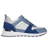 Skechers Runway - Posh Gal Sneaker in Blau/Silber, Größe 38