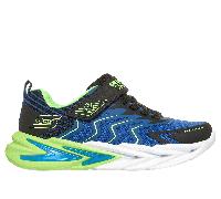 Skechers S-Lights: Flex-Glow Ultra - Prism-Pacer Shoes in Schwarz/Grün, Größe 28.5