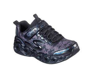 Skechers S Lights Heart Lights für Kinder, schwarz, Größe 31 EU