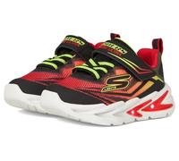 Skechers S Lights Jungen Blinkschuhe Low Sneaker Flex Glow Ultra Schwarz Textil Synthetik, Farbauswahl:schwarz-Kombi, Größe:36