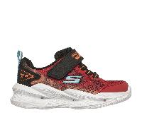 Skechers S-Lights: Meteor-Lights 2.0 Sneaker in Rot/Schwarz, Größe 24