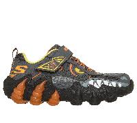 Skechers S-Lights: Skech-O-Saurus Lights 2.0 Shoes in Grau/Orange, Größe 27