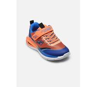 Sneaker SKECHERS "TRI-NAMICS 2.0", Kinder, Gr. 27, orange (orange, blau), Textil, Lederimitat, kontrastfarbene Details, sportlich, Schuhe, Klettschuh mit Gummizug, Größenschablone zum Download (918903