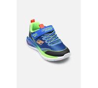 Sneaker SKECHERS "TRI-NAMICS 2.0", Mädchen, Gr. 27, bunt (blau, multifarben), Lederimitat, Textil, kontrastfarbene Details, Schuhe Sneaker, Klettschuh mit Gummizug, Größenschablone zum Download (87310