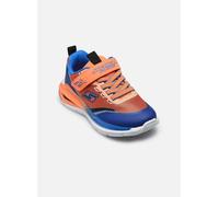 Sneaker SKECHERS "TRI-NAMICS 2.0", Kinder, Gr. 30, orange (orange, blau), Textil, Lederimitat, kontrastfarbene Details, sportlich, Schuhe, Klettschuh mit Gummizug, Größenschablone zum Download (918903