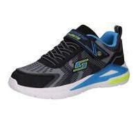 Skechers 401660L BKYB, Sneaker, Black & Charcoal Textile/Yellow & Blue Trim,