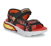 Skechers MEGA-Craft Sandal Schuhe, schwarz/rot, 35 EU