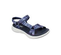 Skechers Damen ON-The-GO 600 Electric Sandalen, Navy/Multi Textile, 40 EU