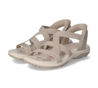 Skechers Sandalen REGGAE SLIM - Gr. 37 - Taupe - Textil & Synthetik
