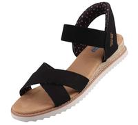 Sandale SKECHERS "DESERT KISS-GOLDEN LILY", Herren, Gr. 41, schwarz, Textil, Basic, Schuhe Sandale, Sommerschuh, Urlaubsschuh, Sandalette mit Memory Foam (40438302-41) schwarz