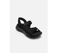 Sandale SKECHERS "GO WALK FLEX SANDAL-EASY ENTRY", Herren, Gr. 42, schwarz, Textil, Schuhe Sandale, Sommerschuh, Sandalette, Slip-In mit atmungsaktiver Goga Mat Sohle (53049242-42)