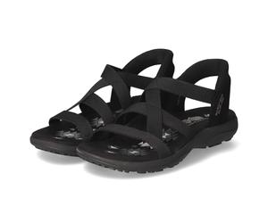 Skechers Sandalen STRETCH FLEX - Gr. 36 - Schwarz - Textil & Synthetik