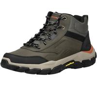 Skechers Schnürboots Santoro-Hopkins Herren Leder/Mesh Air-Cooled Memory Foam Gr. 40 Olivgrün