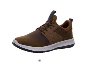 Skechers Schnürhalbschuh Delson-Axton für Herren, braun, Größe 41 EU