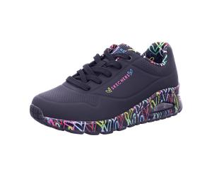 Skechers Schnürhalbschuh UNO-LOVING LOVE für Damen, schwarz, Größe 41 EU