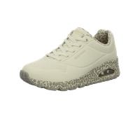 Skechers - Schnürschuhe Profilsohle flach beige - Gr. - 40