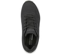 Skechers - Schnürschuhe Profilsohle flach Schwarz - Gr. - 38