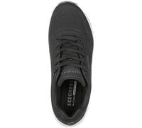 Skechers - Schnürschuhe Profilsohle flach Schwarz - Gr. - 40