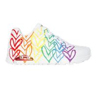 Skechers - Schnürschuhe Profilsohle flach Weiß - Gr. - 36