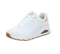 Skechers - Schnürschuhe Profilsohle flach Weiß - Gr. - 36