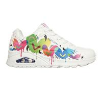 Skechers - Schnürschuhe Profilsohle flach Weiß - Gr. - 38