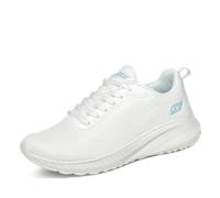 Skechers - Schnürschuhe Profilsohle flach weiß - Gr. - 39